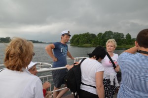 trów Lednicki - przeprawa na wyspę