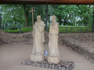 trów Lednicki -Mieszko I  i Dąbrówka